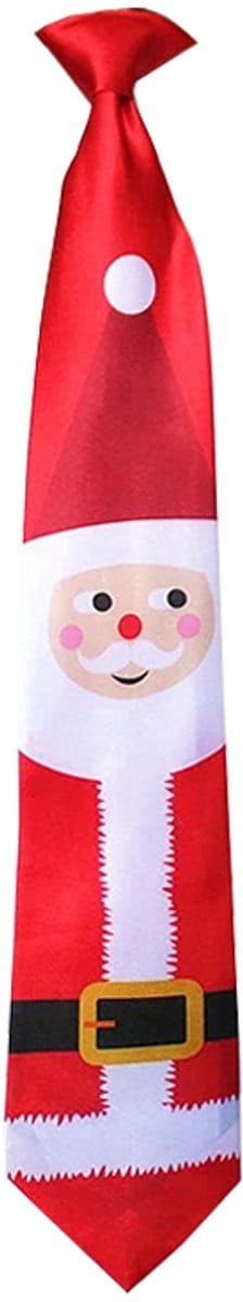 Sorprese Stropdas - Kerst Stropdas - 100% Polyester - Rood - Stropdassen - Model 2 - Cadeau