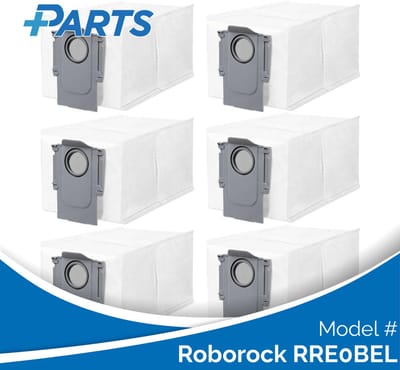 Roborock RRE0BEL Stofzakken (6 Stuks, Plus.Parts® alternatief voor 8.02.0239)