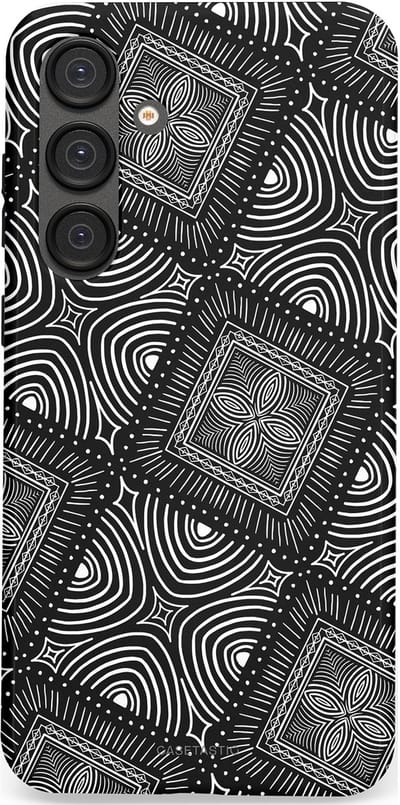 Casetastic Hoesje Geschikt voor Samsung S25 Plus - Stijlvolle Beschermende Duo-layer Case - Ceramica