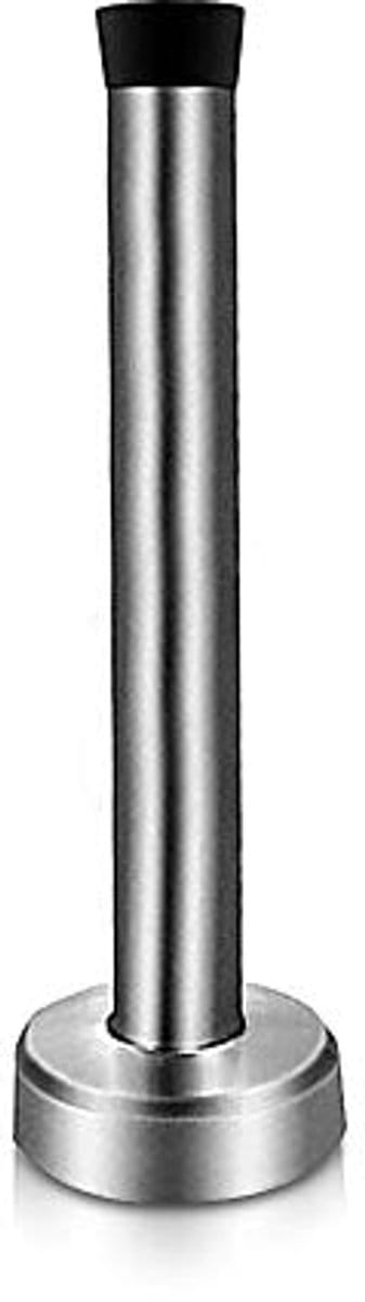 Lange deurstop 8 inch – Heavy Duty RVS deurstop voor muurbevestiging met rubberen bumper