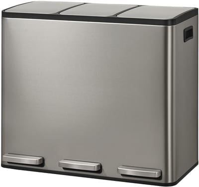 SONGMICS - Prullenbak - Pedaalemmer - Keuken - Uitneembare Binnenemmers - Softclose Deksel