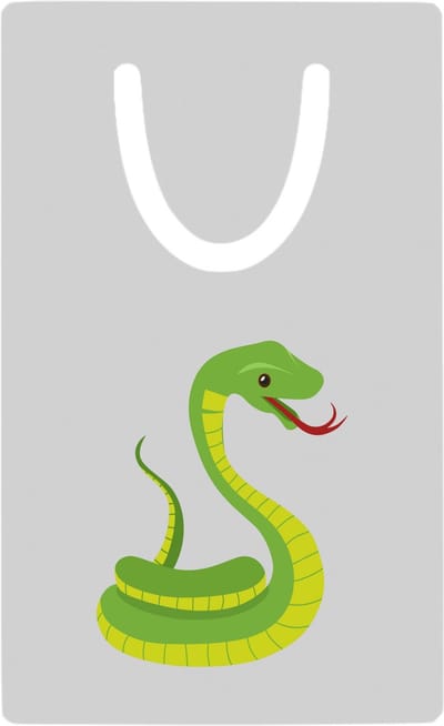 Hacebo® - Slangen metalen boekenlegger - Slang - Dieren liefhebbers - Reptielen - dierentuin Bladwijzer boekenleggers - 7.6 cm x 5cm