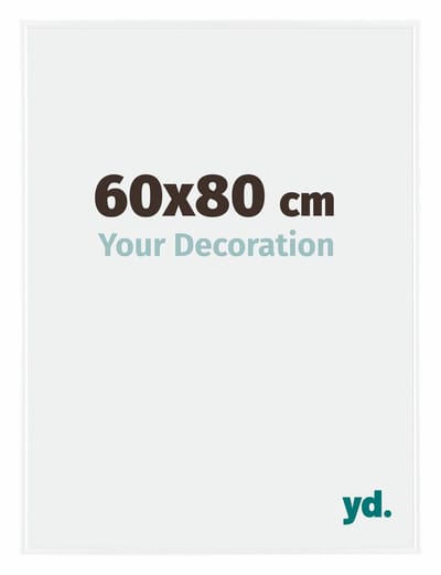 Your Decoration - Fotolijst 60x80 cm - Kunststof - Wit Hoogglans - Evry