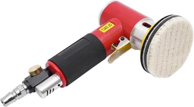 Mini Polijstmachine - Perslucht machine - Metaal polijsten - Lage geluidsemissie - 25 50 75 mm - Rood/Zwart