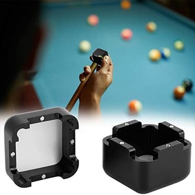Draagbare en duurzame snooker chalkhouder in 3 kleuren voor biljartkeu, inclusief gesloten chalkcase en accessoires