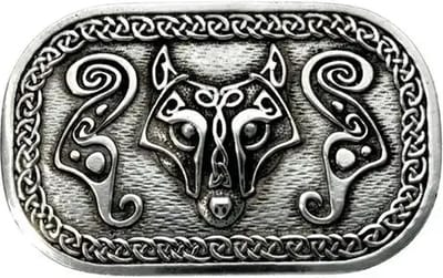 St Justin Viking wolf gesp(BU1072)