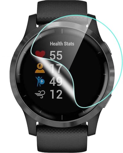 Screenprotector geschikt voor Garmin Vivoactive 4 - Crystal Clear PET Glas Folie