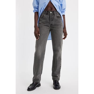 Levi's 501 Straight Jeans Grey Size: W23L29 | Straight Outlet | Dames | Grijs