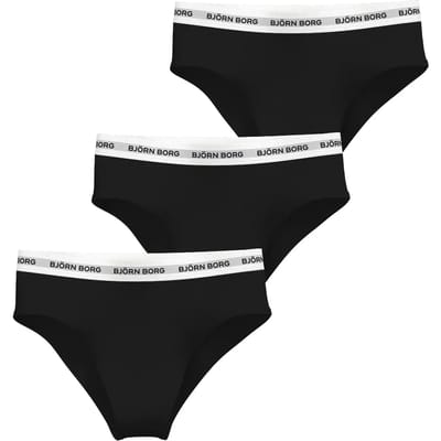Damesslip met hoge taille Björn Borg Logo Brief (x3)