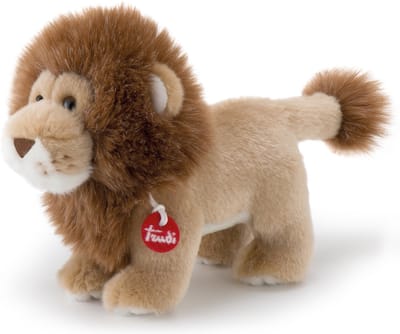 Trudi - Trudino Knuffel Leeuw 15 cm - Handgemaakt in Italie - Zacht pluche - Knuffeldier voor jongens en meisjes - Bruin - 9x13x18 cm maat XS