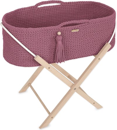 Mozesmand BOHO Handgemaakt met standaard - bloesem