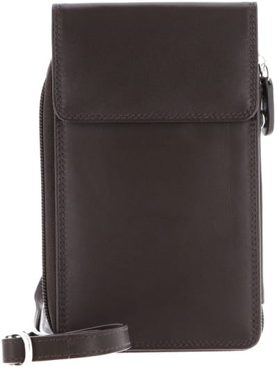 Golden Head Leren telefoontasje Polo RFID Protect Handy-Umhängetasche 4045 Dunkelbraun donkerbruin