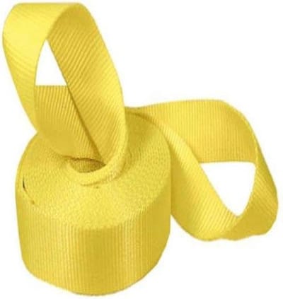 Voertuig Herstel Riem - Slepen Strap - Vast Voertuig Los - Rek en Terugslag - 2x20 Voet - Geel