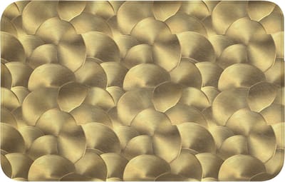 WC mat 80x50 cm - Antislip - Modern - Cirkel - Goud - Toiletmat - Vloermat - Douchemat - Toilet tapijt - Toiletmatten