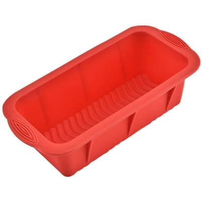 1PC Moule à Bloc de Glace Extra Large Pliable en Silicone Réutilisable Boîte à Glace Bain de Glace Grand Moule à Grille à Glace Avec Couvercle rouge
