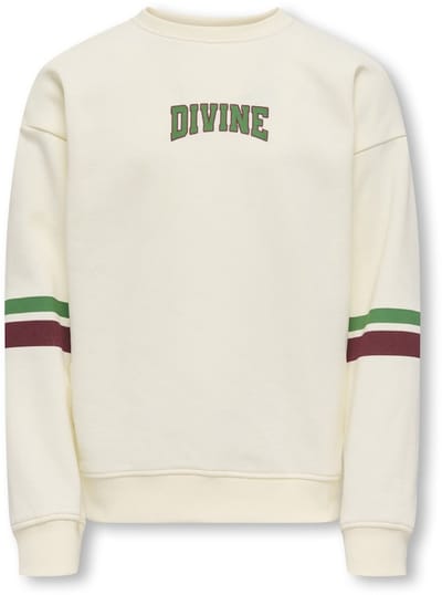 ONLY kids meisjes trui HELLA Antique White Number Oversize Fit
