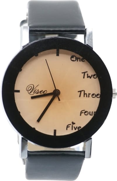 Hidzo Horloge One Two Three Ø 37 mm - Zwart - In horlogedoosje