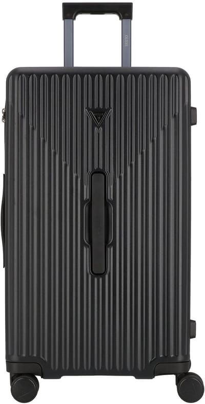 GUESS trolley Olbia Shell Trunk Black zwart 73cm