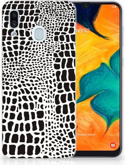 Samsung Galaxy A30 TPU Hoesje Slangenprint