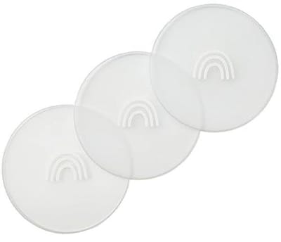 Deksel voor Peuter Borden - Set van 3 BPA-vrij voor Siliconen Babyborden