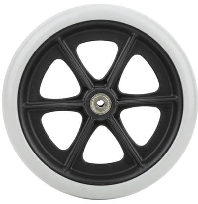 Dailygoods- Rolstoelvoorwielen 8 Inch - Antislip Rubber - Lichtgewicht - Maximale Belasting 120 kg - Eenvoudig te Installeren - Geschikt voor Gehandicapte Voertuigen - Rolstoelwielen