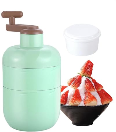 Ijsschep Machine - Sneeuw Kegel Maker - Verfrissing Maken - Handmatige Bediening - 13 x 13 x 13 cm - Wit