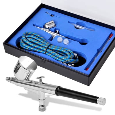 vidaXL - Airbrush - set - 0,2 - / - 0,3 - / - 0,5 - mm - mondstukken