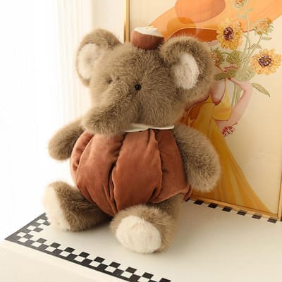 1 Stuk 40cm Kawaii Olifant Beer Konijn Pluche Speelgoed Gevuld Zacht Dier Kussen Lief Beer Konijn Speelgoed Creatieve Verjaardagscadeaus