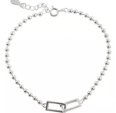 Armband- schakel-zilverkleur - Charme Bijoux