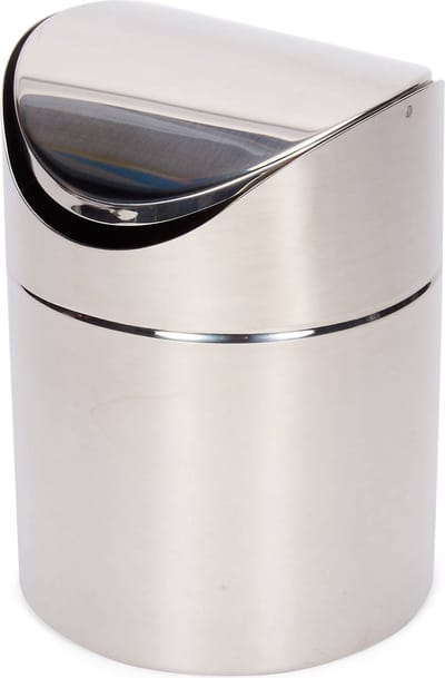 Blokker Badkamer Prullenbak - 1,5 Liter - RVS