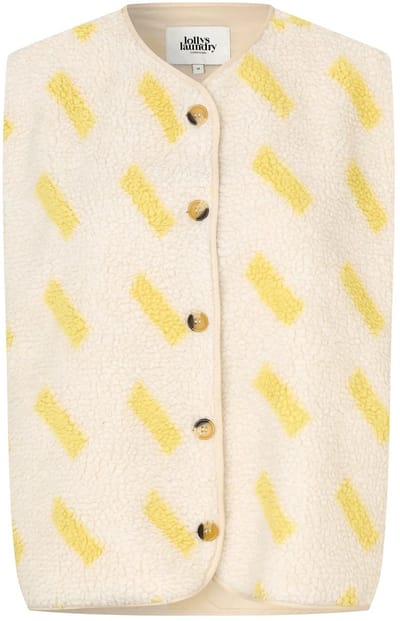Lollys Laundry Jace - Vest - Teddy - Geel - S
