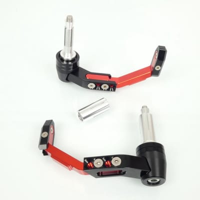 Protège levier protection alu CNC noir orange Ø13 ou 18mm Sifam pour moto Neuf