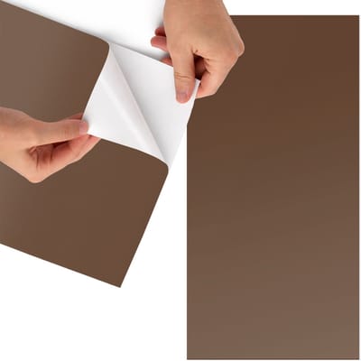 Tulup Meubelfolie - Kastanjebruin Meubelfolie Zelfklevend - 65x130 cm - Bruin Meubelfolie - Meubel Wrap Folie - Minimalist Meubelfolie - Plakfolie Meubels - Keuken decoratie - Achtergronden en patronen