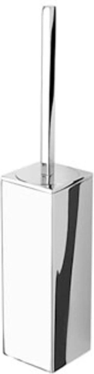 Geesa Modern Art Toiletborstel met houder - Zwarte borstelkop - Chroom