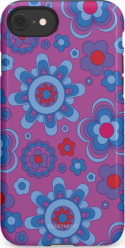Casetastic Hoesje Geschikt voor Apple iPhone 7/8/SE - Stijlvolle Beschermende Duo-layer Case - Retro relax