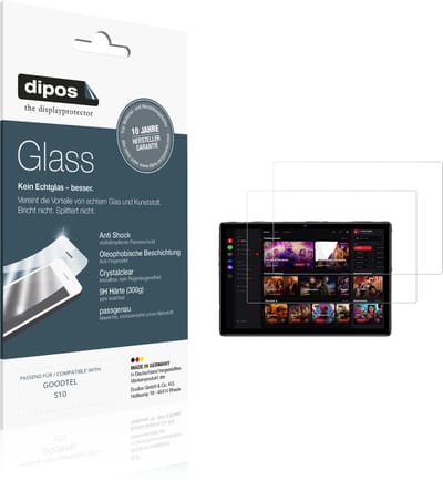 dipos – 2x Pantserfolie geschikt voor GOODTEL S10 | 9H Screenprotector