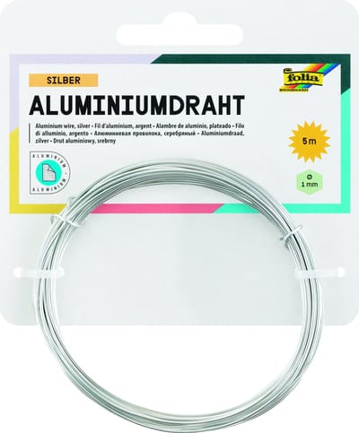 Aluminiumdraad folia 1mmx5m zilver | 10 stuks