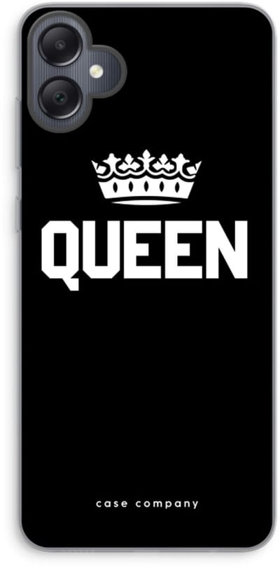 Case Company® - Hoesje geschikt voor Samsung Galaxy A05 hoesje - Queen zwart - Soft Cover Telefoonhoesje - Bescherming aan alle Kanten en Schermrand