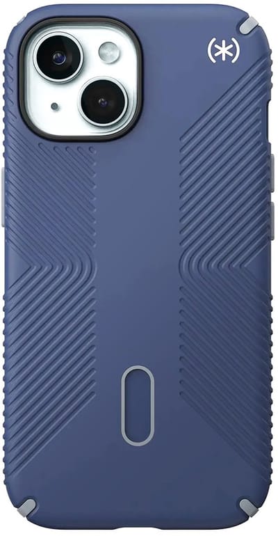 Speck, Hoesje geschikt voor iPhone 14 Plus / 15 Plus - Presidio2 Grip Click-Lock, Nachtblauw