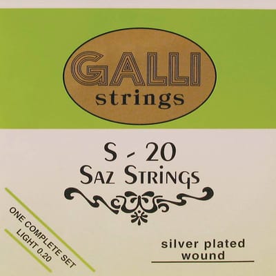 Snarenset saz - Galli S-020 - Verzilverd bespannen - 008-022 - Light
