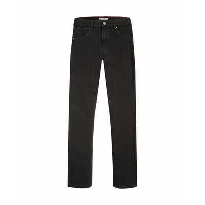WRANGLER STRAIGHT BLACK RINSE REGULAR JEANS-HEREN