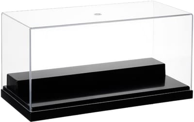 Store_9 - Transparante Acryl Vitrine Doos - Dubbelzijdige Bescherming - Zwart - Organizer voor Actiefiguren - Perfect voor Verzamelobjecten - 9x20x...