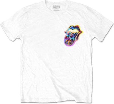 The Rolling Stones - Sixty Gradient Text Heren T-shirt - S - Wit
