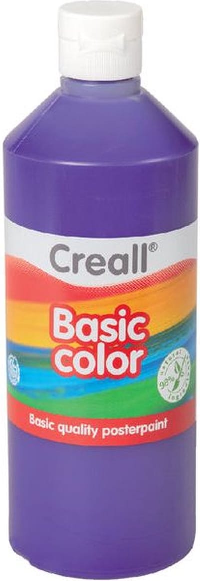 Plakkaatverf creall basic paars 500ml | 6 stuks
