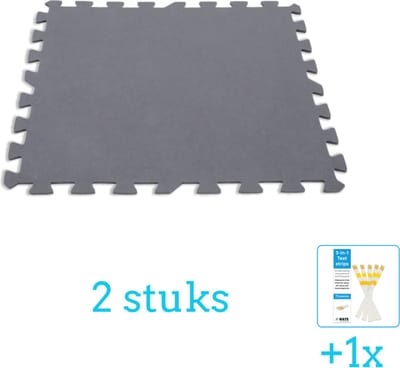 Intex - Zwembad Ondergrond - Zwembadtegels 50x50 cm - 8 Tegels - Volumebundel - Vloertegels - 2-delig