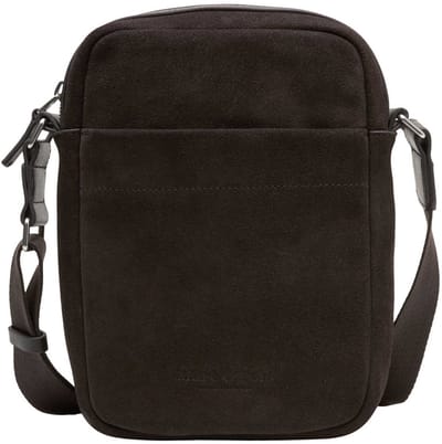 Marc O'Polo Leren schoudertas Lovis Crossbody Bag Coffee donkerbruin