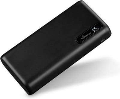MediaRange oplaadbare powerbank 20.000 mAh - Met snellaadfunctie - USB, Micro USB & USB-C - Zwart
