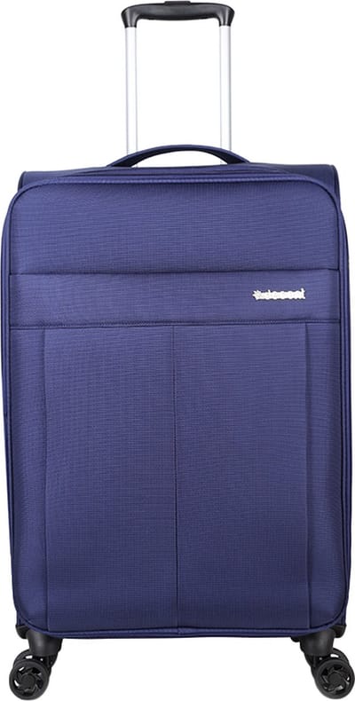 Decent D-UPRIGHT Middelmaat koffer 66x40x27 – Reiskoffer met wielen - Lichtgewicht koffer – Reiskoffer midden - Veilig TSA Cijferslot – Spinner uitbreidbaar trolley - Donkerblauw