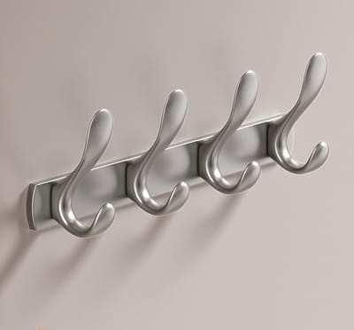 Dailygoods- Deurhaak Zwaar Belastbaar - Handdoekhaken - Wandmontage - Roestvrij Stalen Hanger - Huishoudelijk Product - Voor Badkamer/Slaapkamer - Kapstokhaak