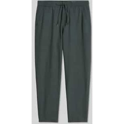 relaxed fit broek van mix van katoen en linnen met tunnelkoord model 'BELSBO'